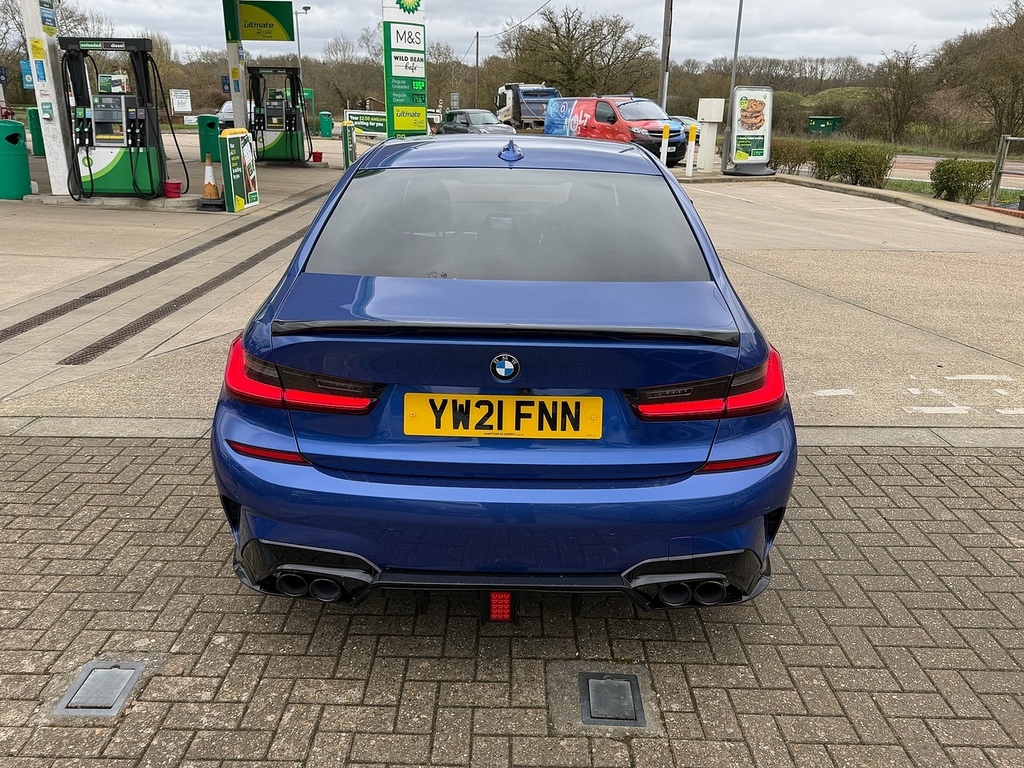 BMW 3 Series 2.0 320D Mht M Sport Saloon Hybrid YW21FNN Blue #5