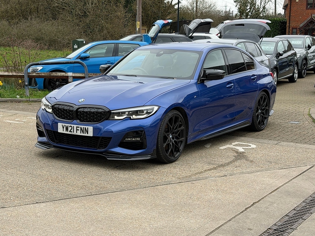 BMW 3 Series 2.0 320D Mht M Sport Saloon Hybrid YW21FNN Blue #2