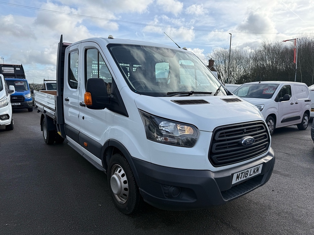 Ford Transit Custom 2.0 350 Ecoblue Dropside Drw Crew Van 5 Seats White #3
