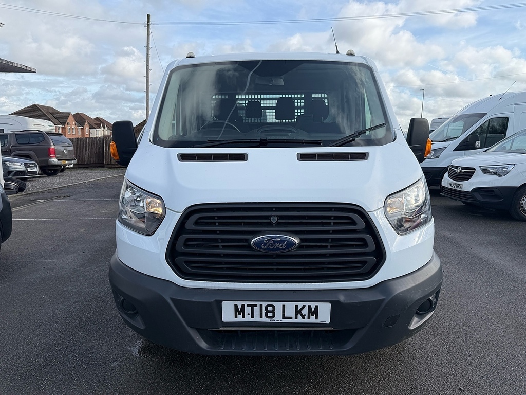 Ford Transit Custom 2.0 350 Ecoblue Dropside Drw Crew Van 5 Seats White #2