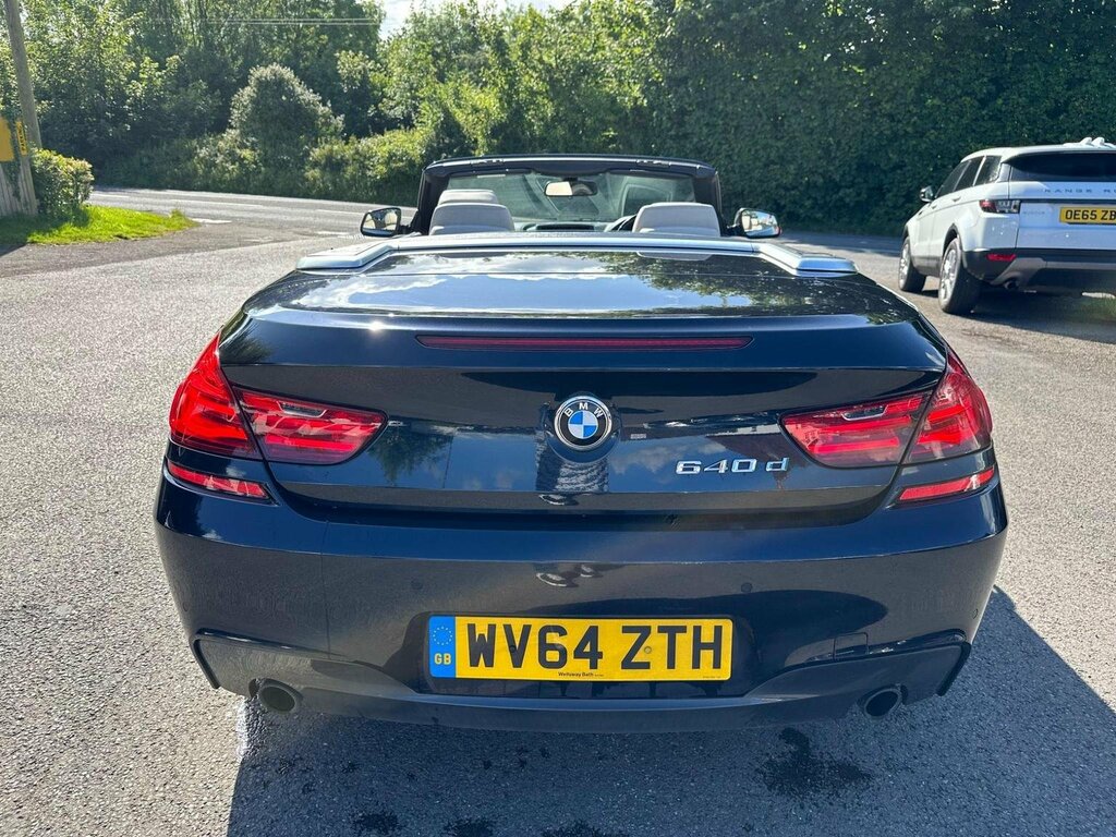 BMW 6 Series Convertible 3.0 640D M Sport Euro 5 Ss Black #5