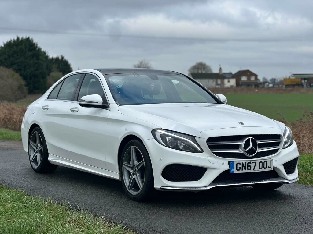 Mercedes-Benz C Class Amg Line Premium D GN67OOJ White #3