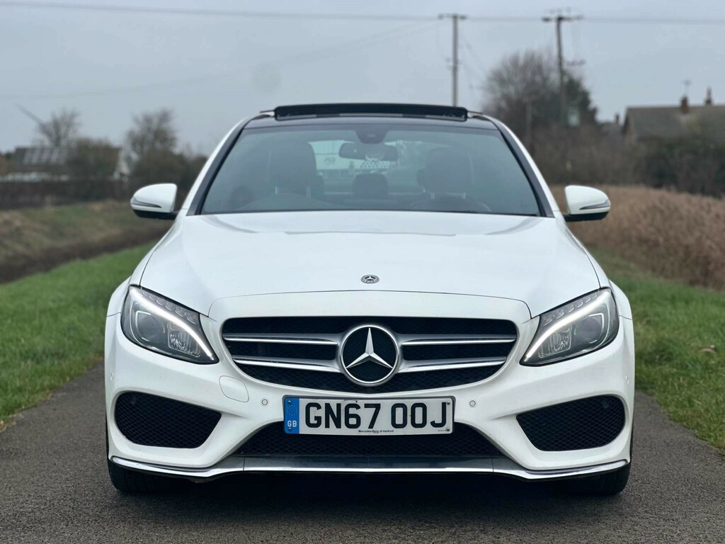 Mercedes-Benz C Class Amg Line Premium D GN67OOJ White #2