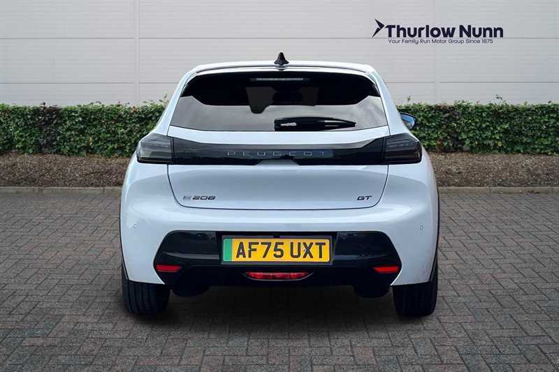 Peugeot e-208 51Kwh Gt Premium Hatchback 7.4K AF75UXT White #4