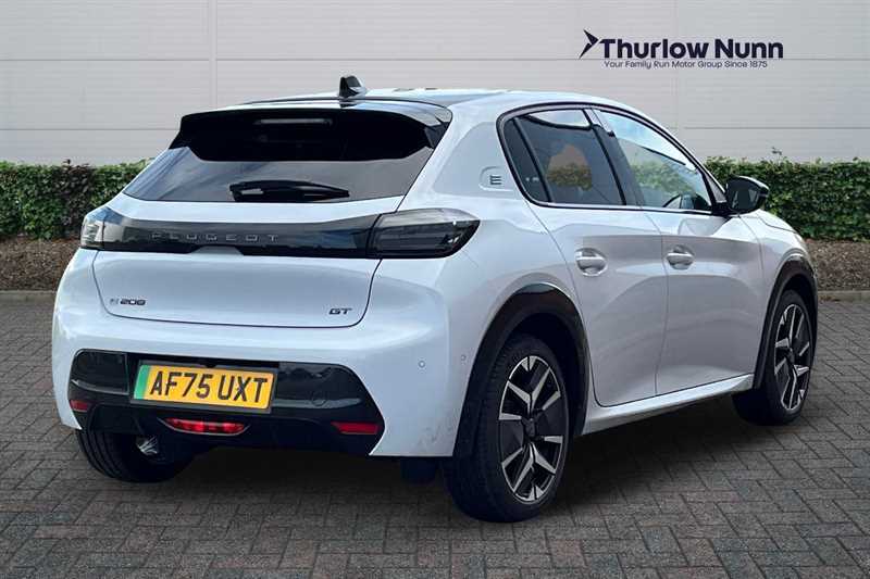 Peugeot e-208 51Kwh Gt Premium Hatchback 7.4K AF75UXT White #3