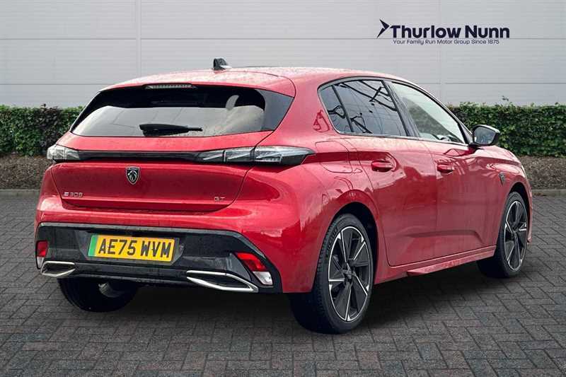 Peugeot 308 54Kwh Gt Hatchback 156 Ps AE75WVM Red #3
