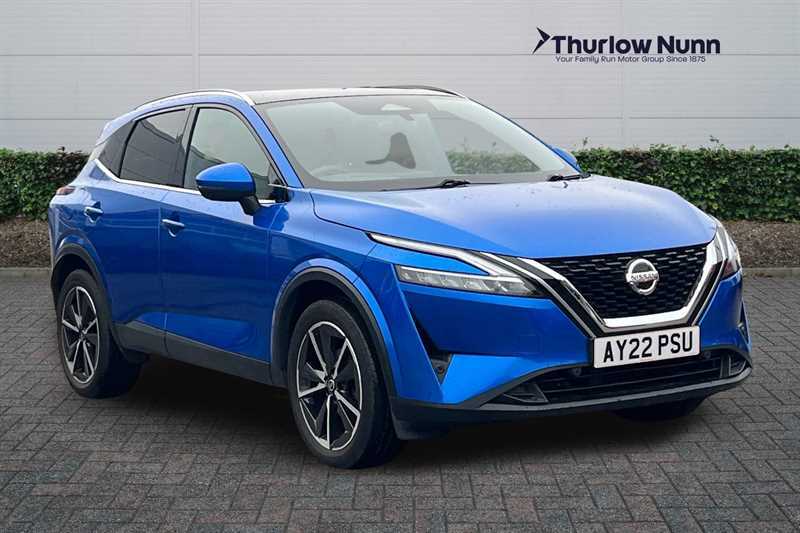 Nissan Qashqai 1.3 Dig-t Mhev Tekna Suv Hybrid Xtron E AY22PSU Blue
