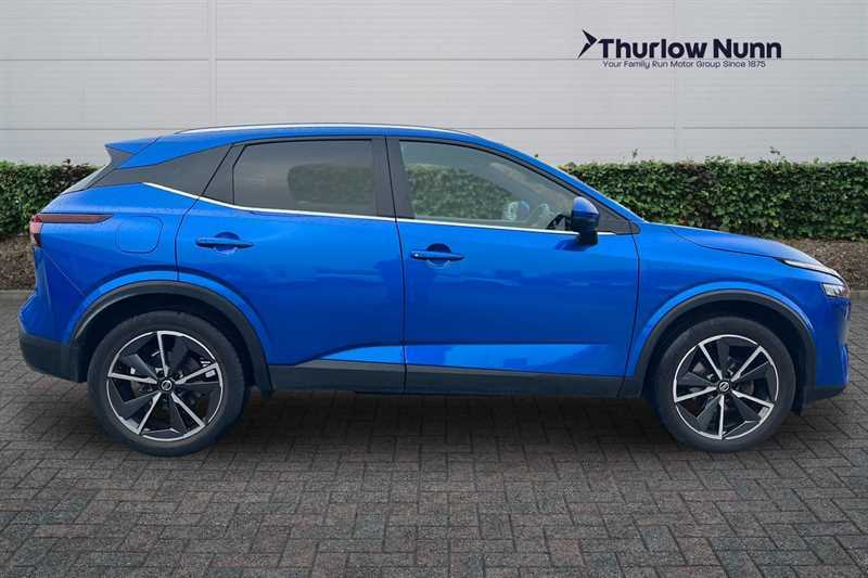 Nissan Qashqai 1.3 Dig-t Mhev Tekna Suv Hybrid Xtron E AY22PSU Blue #2