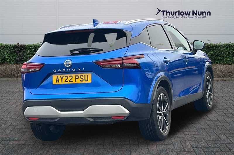 Nissan Qashqai 1.3 Dig-t Mhev Tekna Suv Hybrid Xtron E AY22PSU Blue #3