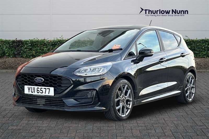 Ford Fiesta 1.0T Ecoboost St-line Hatchback YUI6577 Black #4