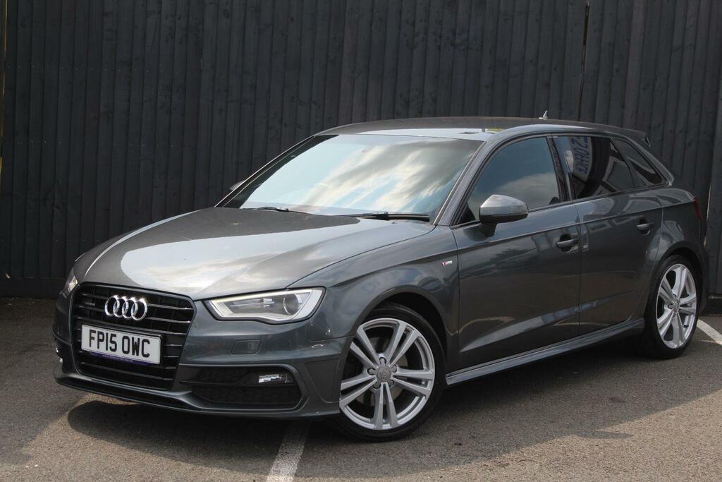Audi A3 Hatchback 2.0 Tdi S Line 2015 FP15OWC Grey #3