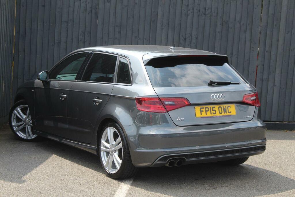 Audi A3 Hatchback 2.0 Tdi S Line 2015 FP15OWC Grey #5