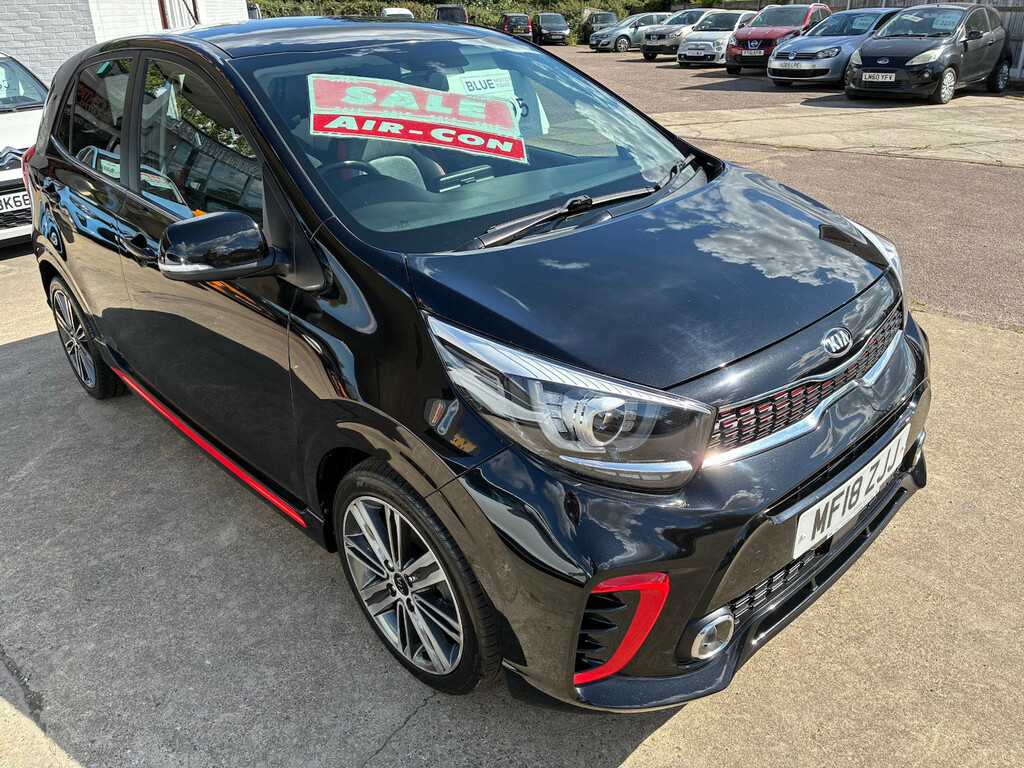 Kia Picanto 1.0 Gt-line Low Mileage Hatchback Manua MF18ZJJ Black #2