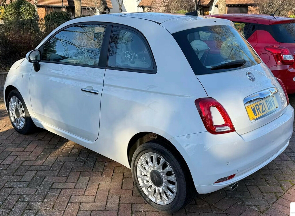 Fiat 500 1.0 Mild Hybrid Lounge Hatchback WR21DMV White #2