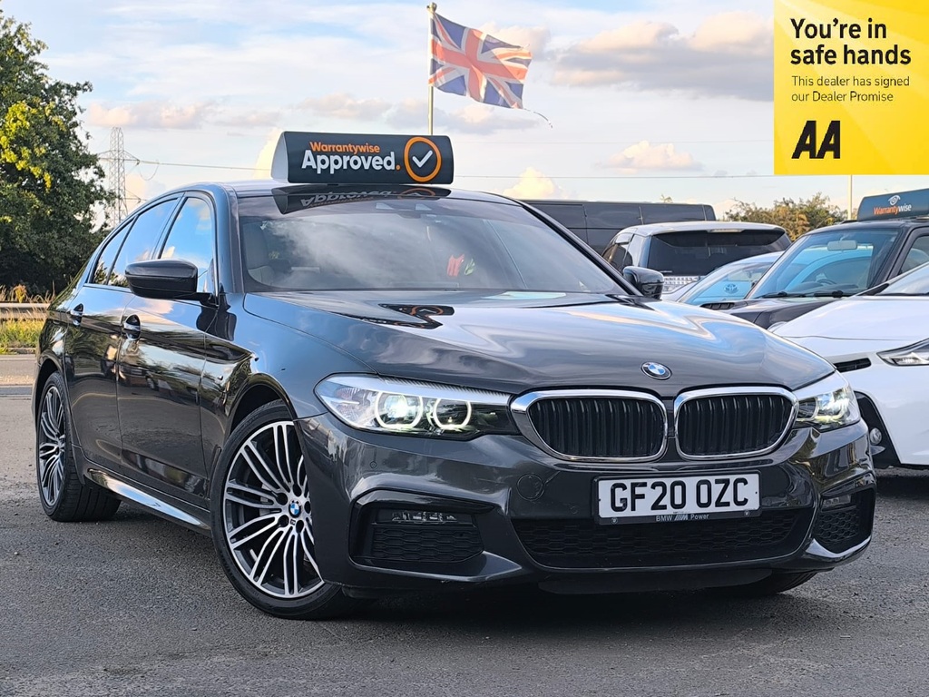 BMW 5 Series 2.0 Hybrid 520D 202020 Mht M Sport Saloon Grey