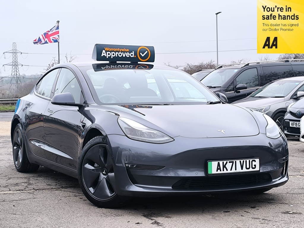 Tesla Model 3 202171 75 Kwh Long Range Saloon Awd 5 S Grey