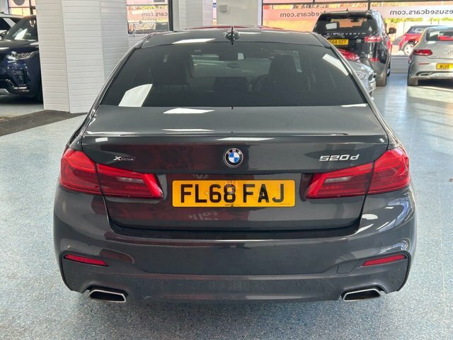 BMW 5 Series 2.0 520D M Sport Saloon Xdrive Eur FL68FAJ Grey #4