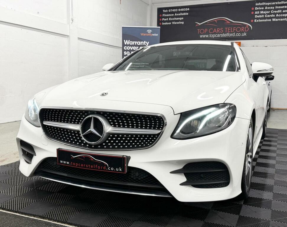 Mercedes-Benz E Class Coupe 2.0 E220d Amg Line G-tronic Euro 6 Ss WA18OMS White #2