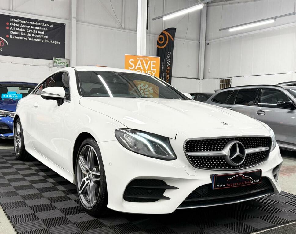 Mercedes-Benz E Class Coupe 2.0 E220d Amg Line G-tronic Euro 6 Ss WA18OMS White #3