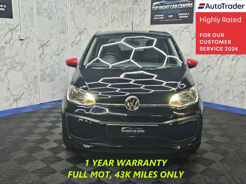 Volkswagen Up 1.0 Up Beats Euro 6 Ss Ulez Hatchback Petr NG69LDE Black #2