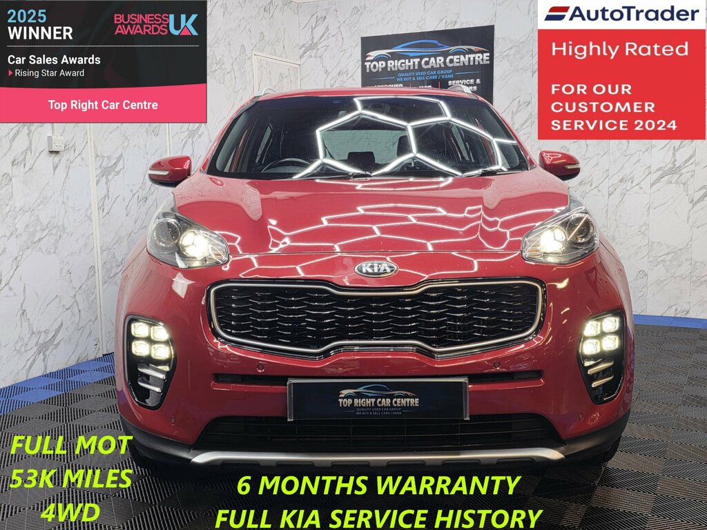 Kia Sportage 1.6 T-gdi Gt-line Suv Awd Euro 6 Ulez 174 Bhp DN17NZJ Red #2