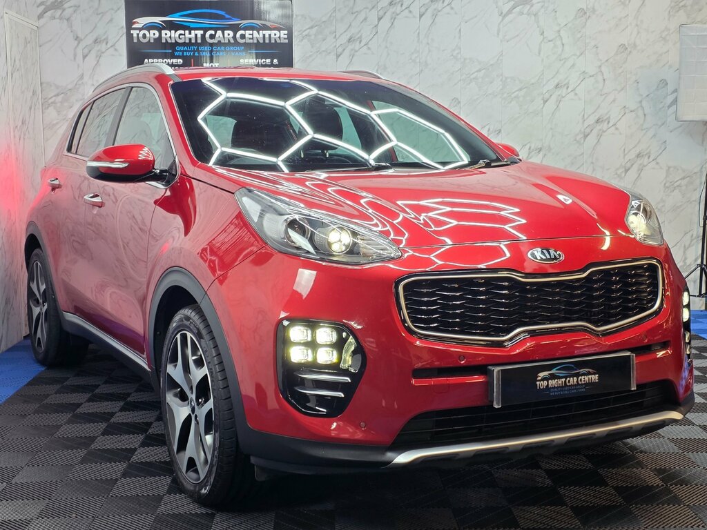 Kia Sportage 1.6 T-gdi Gt-line Suv Awd Euro 6 Ulez 174 Bhp Red