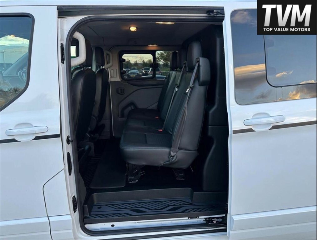 Ford Transit Custom 2.0 320 Ecoblue Sport Crew Van L2 H1 Euro 6 Ss LV71UVN White #3
