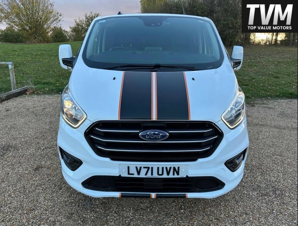 Ford Transit Custom 2.0 320 Ecoblue Sport Crew Van L2 H1 Euro 6 Ss LV71UVN White #5