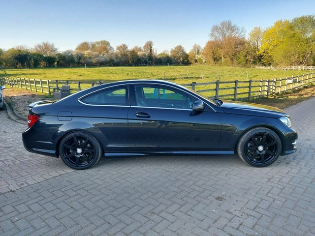 Mercedes-Benz C Class 2.1 C220 Cdi Blueefficiency Amg Sport Coupe Di YH13OLU Black #5