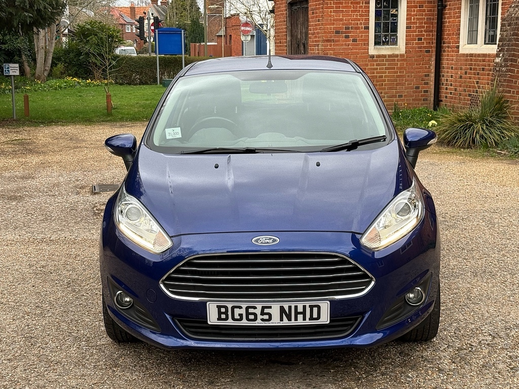 Ford Fiesta 1.0T Ecoboost Zetec Hatchback Eu BG65NHD Blue #3