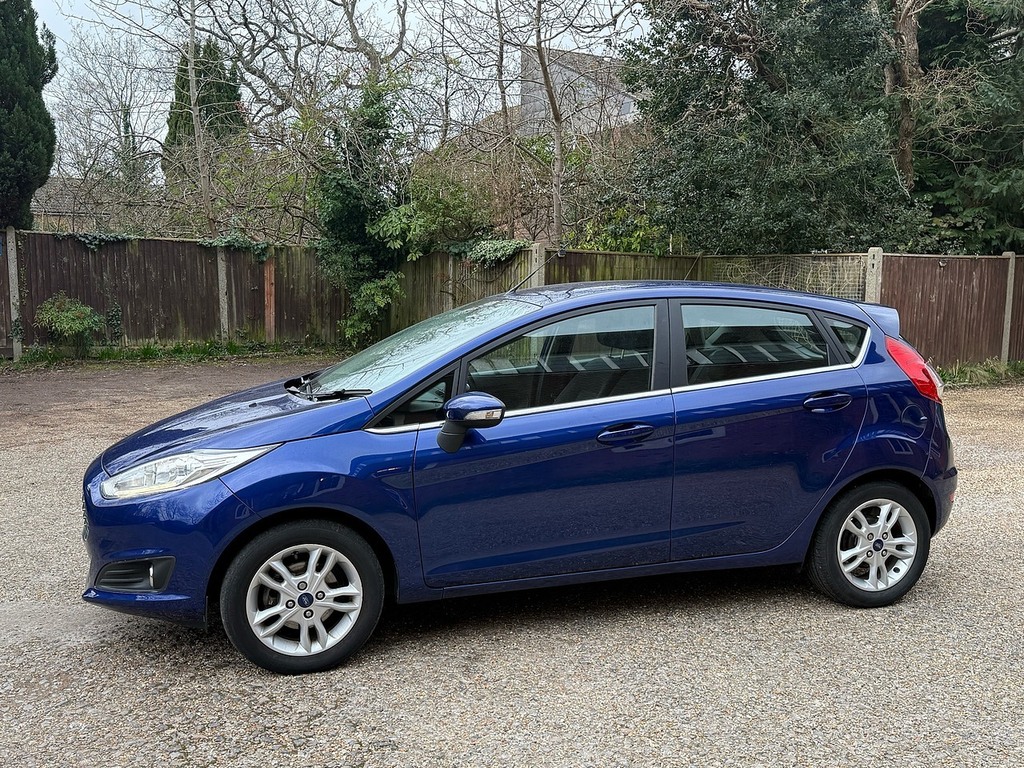 Ford Fiesta 1.0T Ecoboost Zetec Hatchback Eu BG65NHD Blue #6