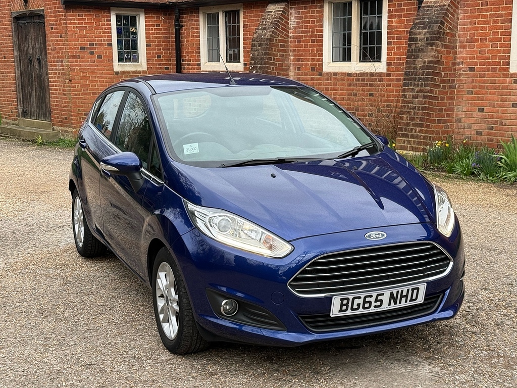 Ford Fiesta 1.0T Ecoboost Zetec Hatchback Eu BG65NHD Blue #2