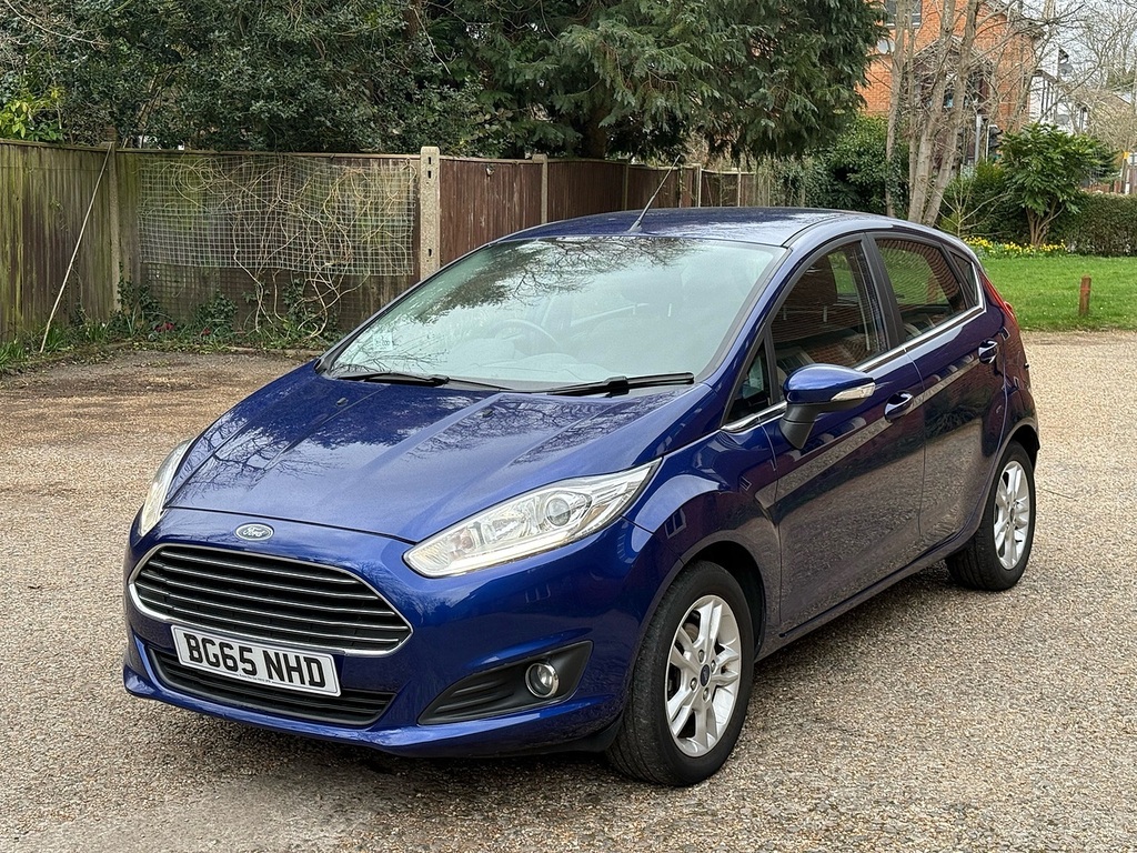 Ford Fiesta 1.0T Ecoboost Zetec Hatchback Eu BG65NHD Blue #4