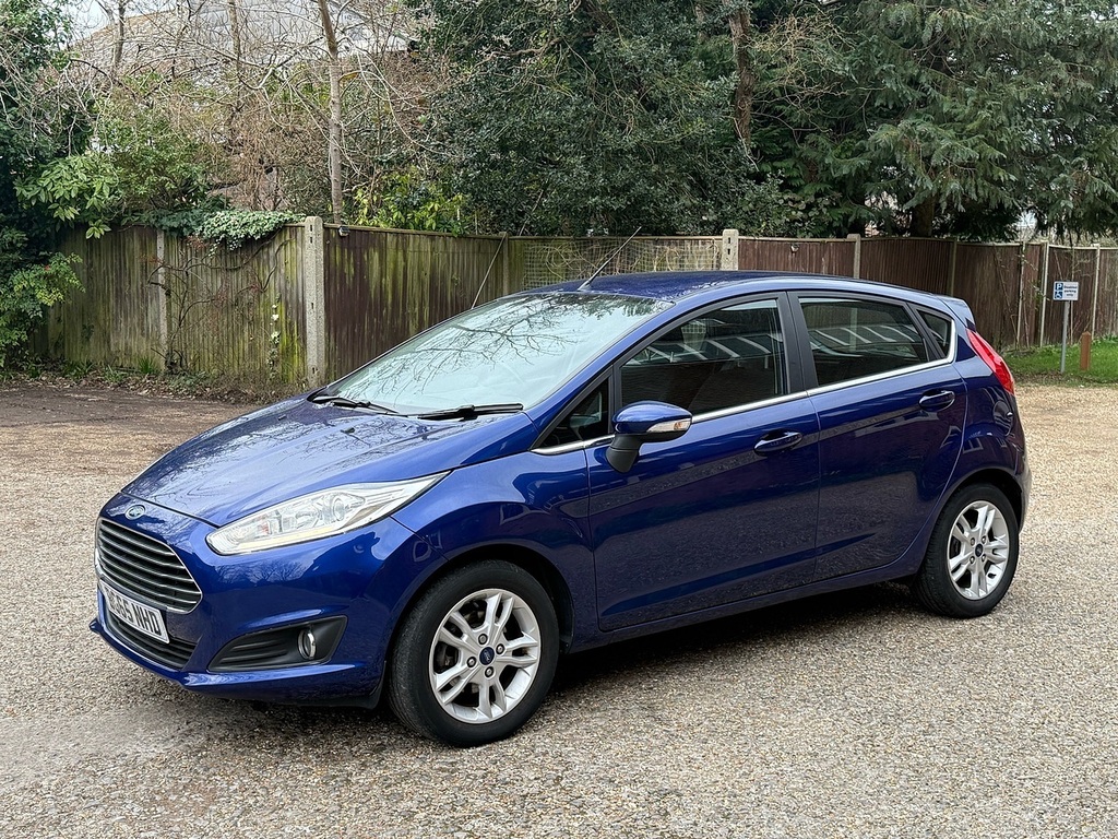 Ford Fiesta 1.0T Ecoboost Zetec Hatchback Eu BG65NHD Blue #5
