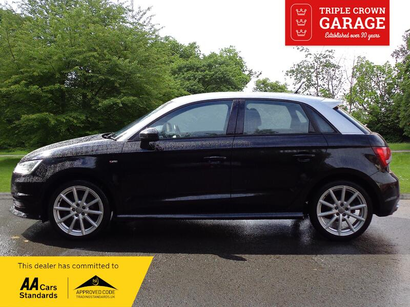 Audi A1 Sportback Tdi S Line GJ66YWD Black #3