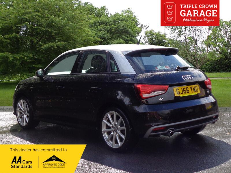 Audi A1 Sportback Tdi S Line GJ66YWD Black #2