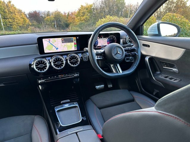 Mercedes-Benz A Class A180h Mhev Amg Line FL23PFY White #2