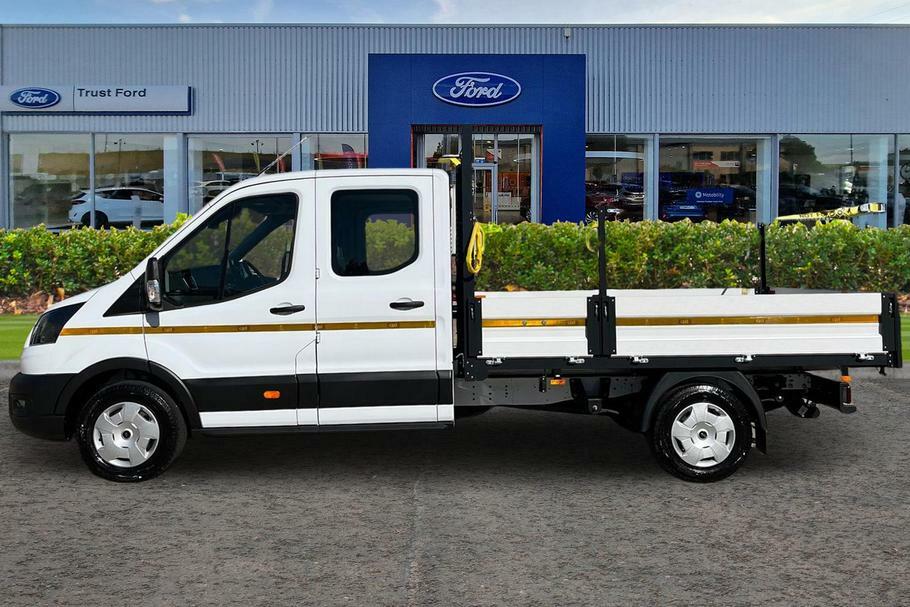 Ford Transit Custom 350 Trend L3 Lwb Double Cab Dropside Rwd 2.0 Ecobl WM25UYO White #3