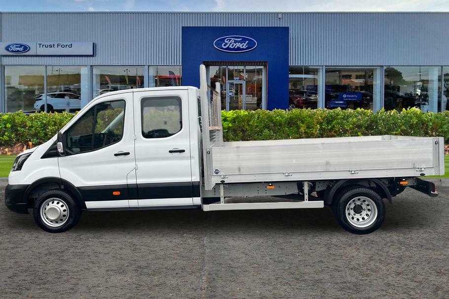 Ford Transit Custom 470 Leader L5 Xxlwb Double Cab Dropside Rwd Dual R ET25NFK White #4