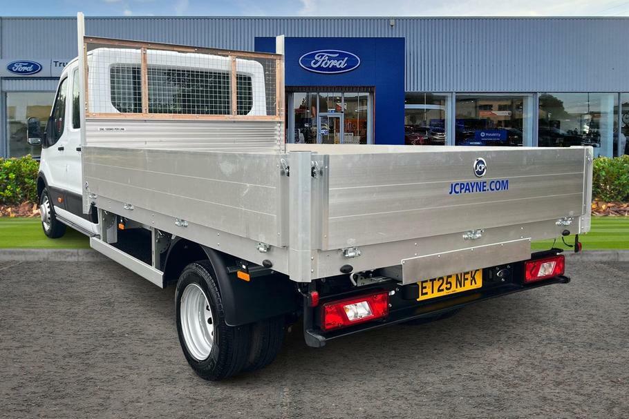 Ford Transit Custom 470 Leader L5 Xxlwb Double Cab Dropside Rwd Dual R ET25NFK White #2