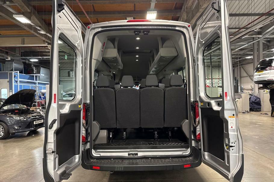 Ford Transit Custom 460 Leader L4 H3 Elwb High Roof 17 Seat Minib WO23BOF Silver #6