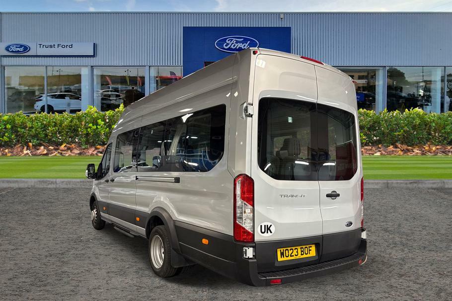 Ford Transit Custom 460 Leader L4 H3 Elwb High Roof 17 Seat Minib WO23BOF Silver #2