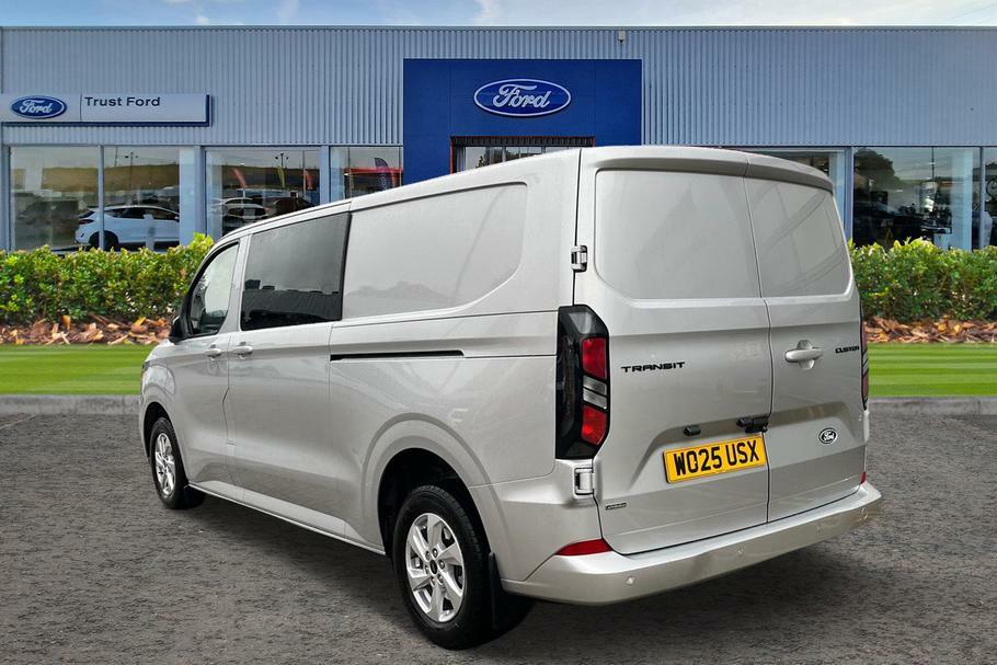 Ford Transit Custom 320 Limited L2 Lwb Double Cab In Van Fwd 2.5 WO25USX Silver #2