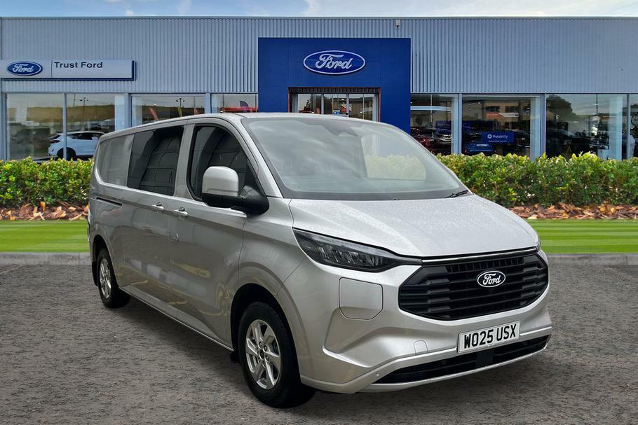 Ford Transit Custom 320 Limited L2 Lwb Double Cab In Van Fwd 2.5 WO25USX Silver