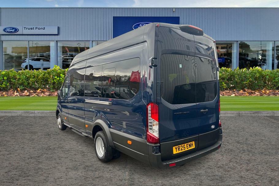 Ford Transit Custom 460 Leader L4 H3 Elwb High Roof 17 Seat Minibus Rw YR25EWH Blue #2