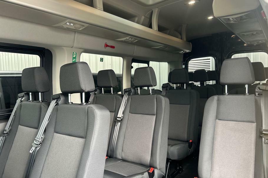 Ford Transit Custom 460 Leader L4 H3 Elwb High Roof 17 Seat Minibus Rw YR25EWH Blue #4