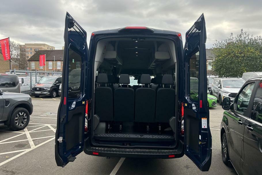 Ford Transit Custom 460 Leader L4 H3 Elwb High Roof 17 Seat Minibus Rw YR25EWH Blue #6