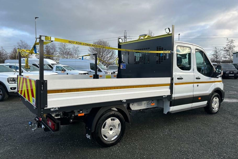 Ford Transit Custom 350 Trend L3 Lwb Double Cab Dropside Rwd 2.0 Ecobl WM25VAV White #5