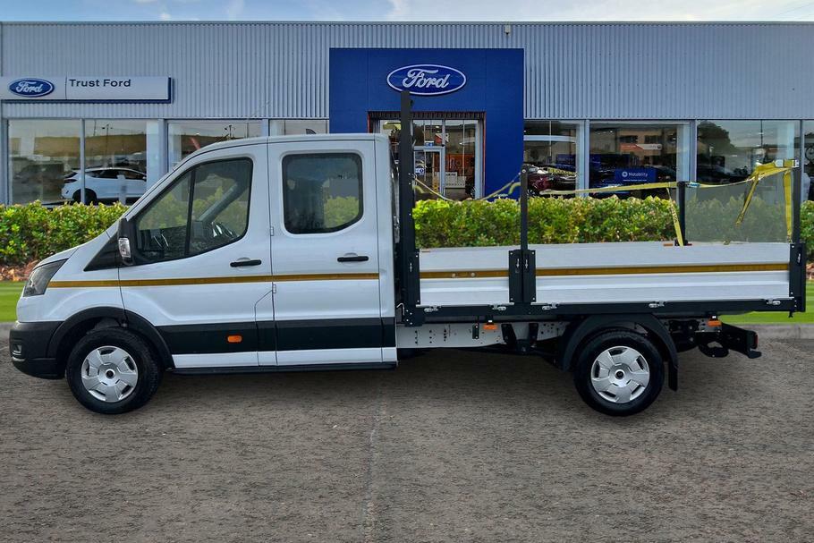 Ford Transit Custom 350 Trend L3 Lwb Double Cab Dropside Rwd 2.0 Ecobl WM25VAV White #4