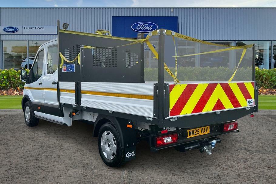 Ford Transit Custom 350 Trend L3 Lwb Double Cab Dropside Rwd 2.0 Ecobl WM25VAV White #2